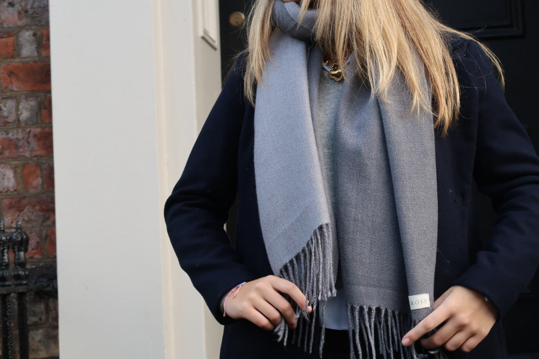 The Charcoal Delphi Scarf