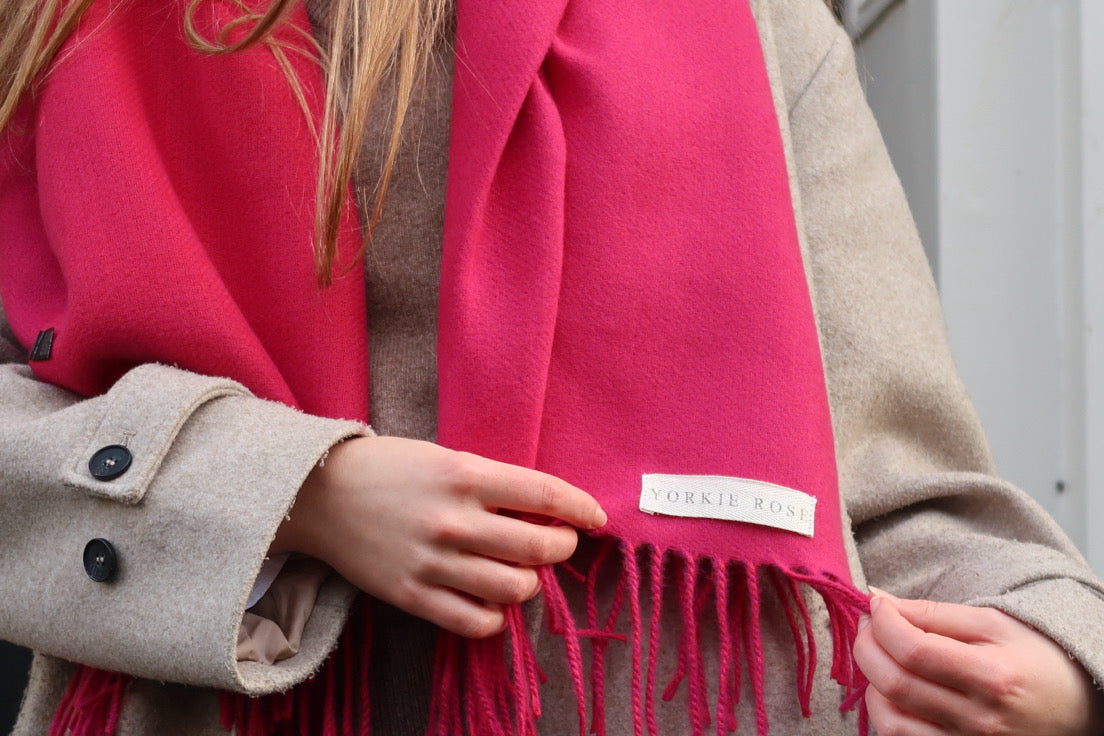 The Crimson Delphi Scarf