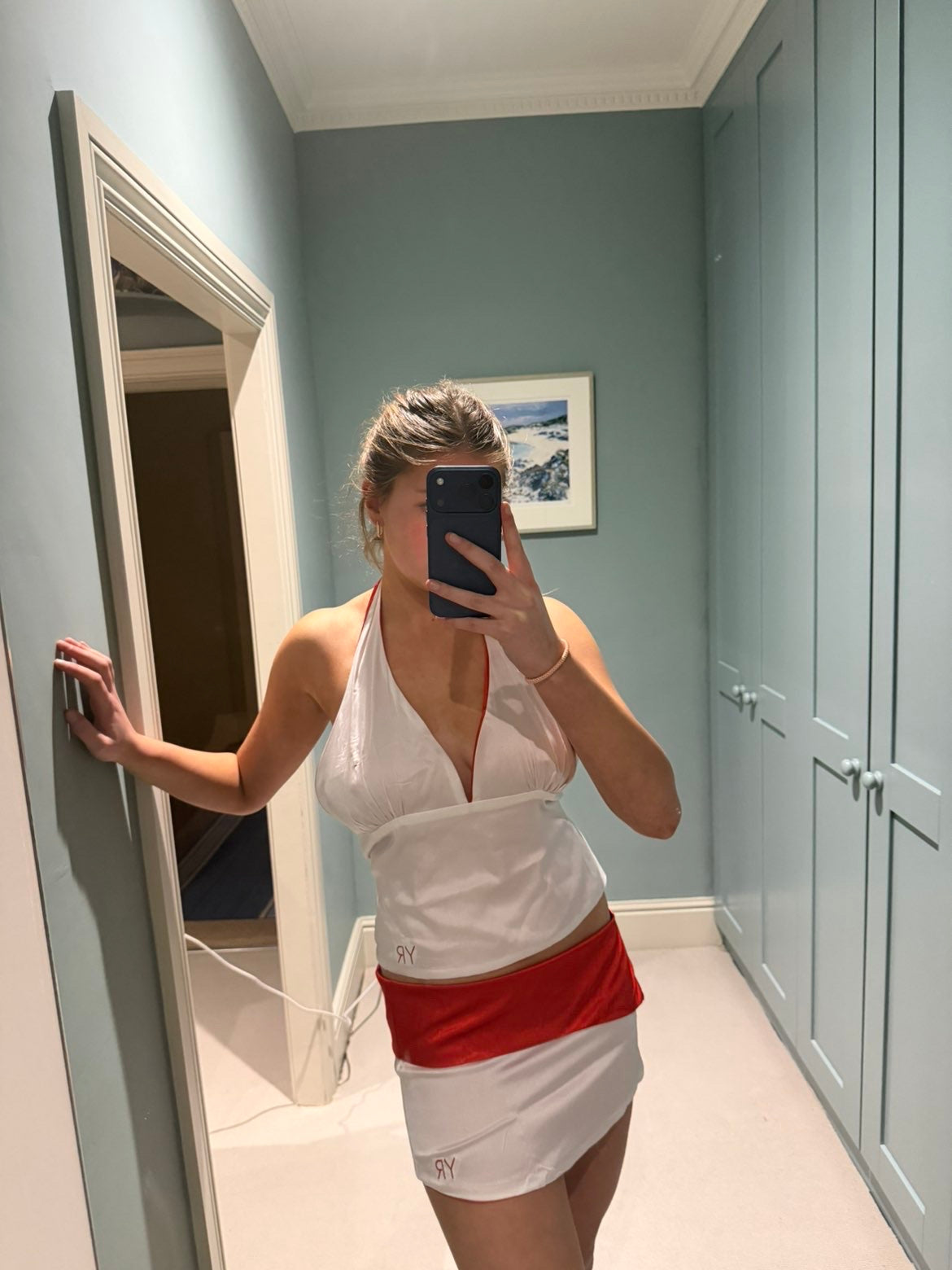 Reversible Satin Style Mini Skirt