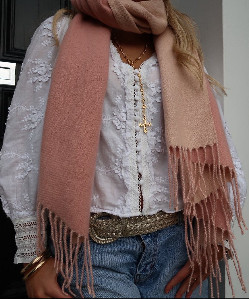 The Pink Delphi Scarf