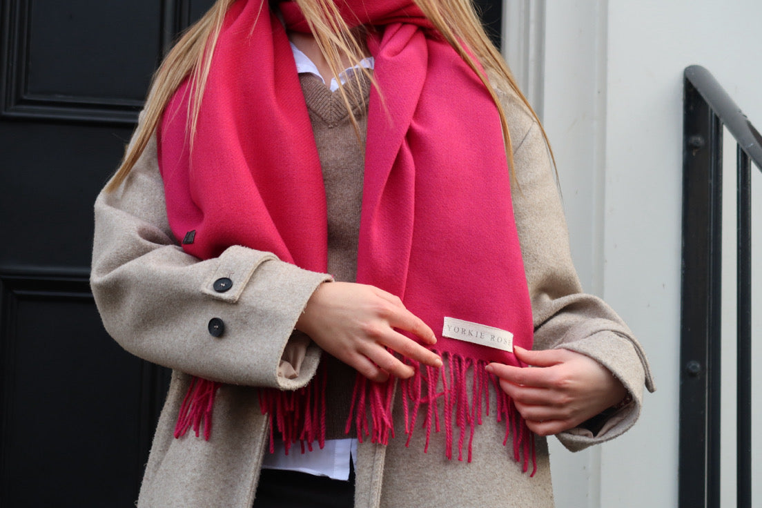 The Crimson Delphi Scarf