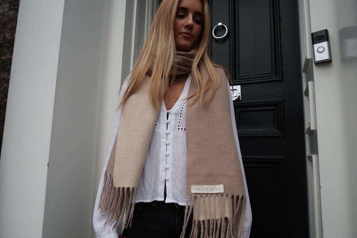 The Beige Delphi Scarf