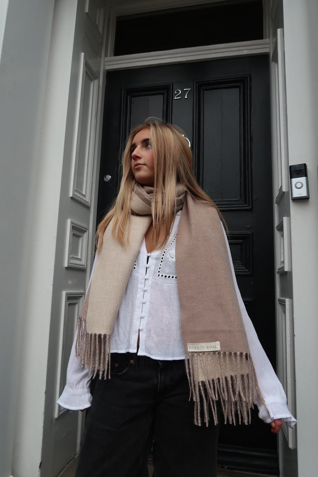 The Beige Delphi Scarf