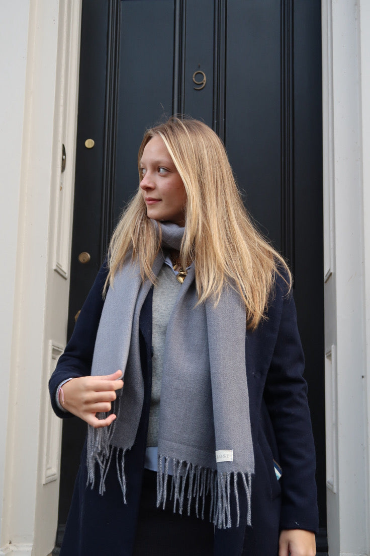 The Charcoal Delphi Scarf