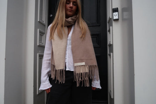 The Beige Delphi Scarf
