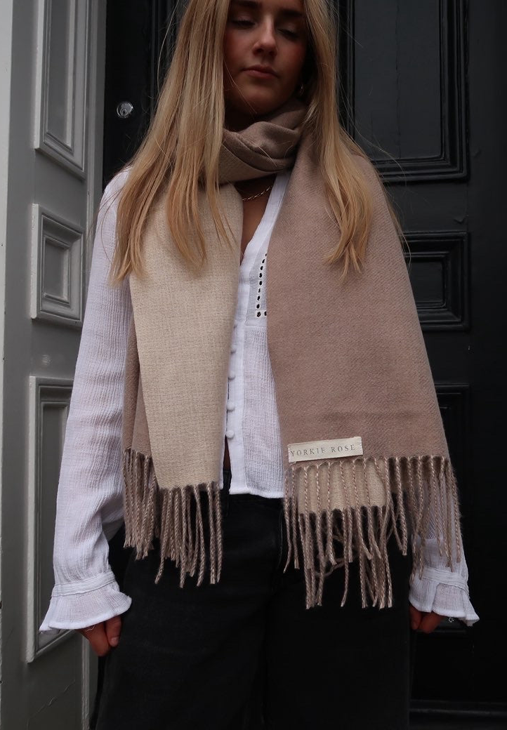 The Beige Delphi Scarf
