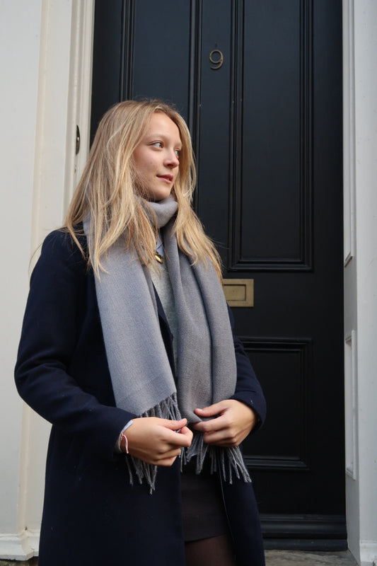 The Charcoal Delphi Scarf