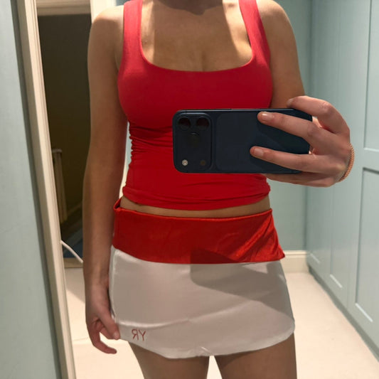 Reversible Satin Style Mini Skirt