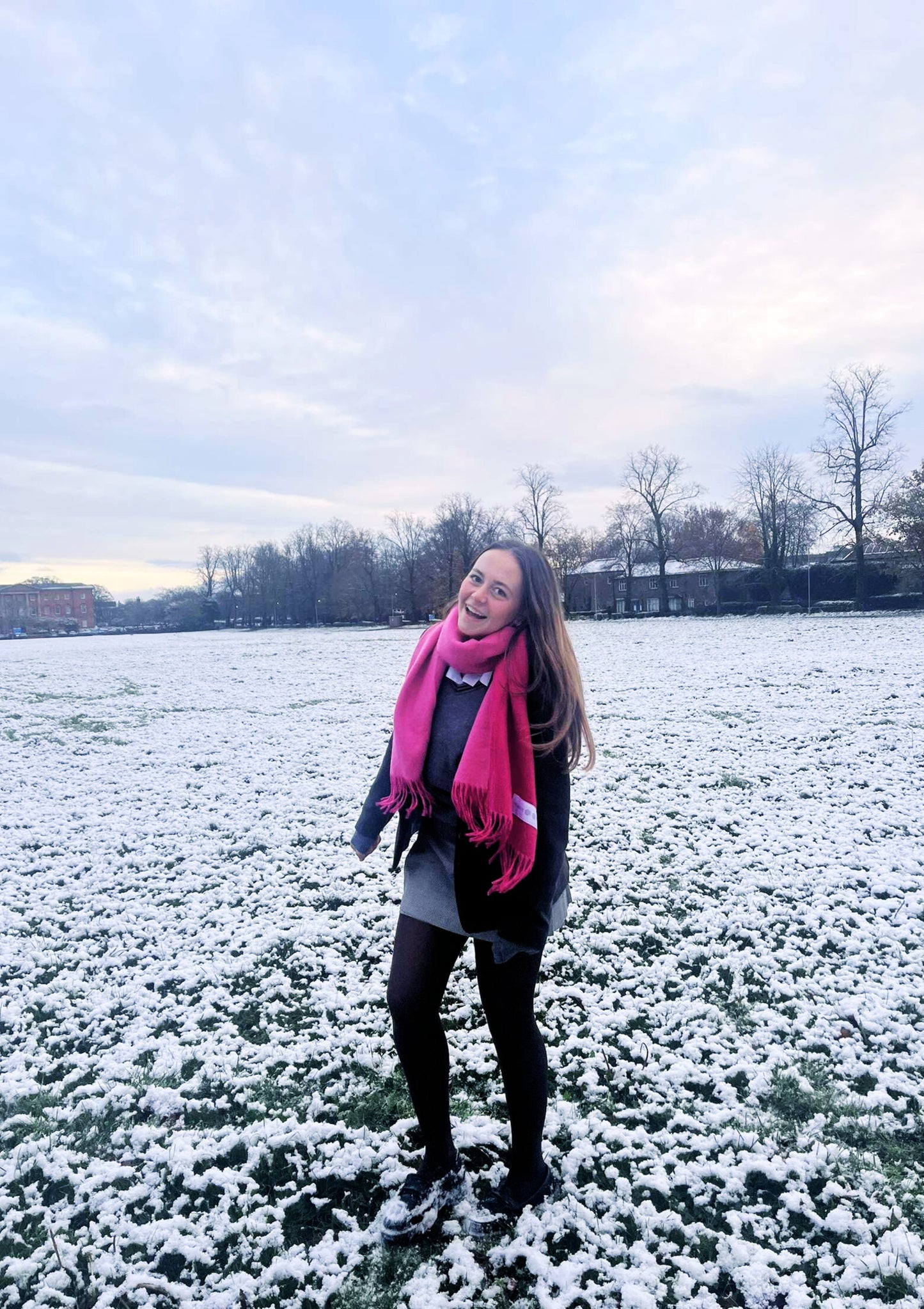 Lottie Scarf - Dark Pink/Light Pink